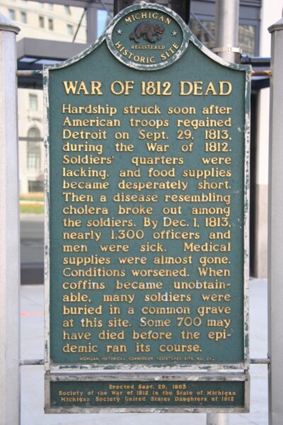 WAR OF 1812 DEAD MEMORIAL MARKER