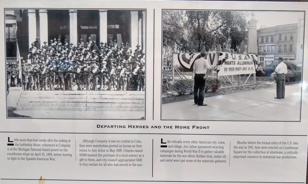 DEPARTING HEROES AND THE HOME FRONT MEMORIAL PLAQUE