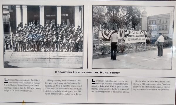 DEPARTING HEROES AND THE HOME FRONT MEMORIAL PLAQUE