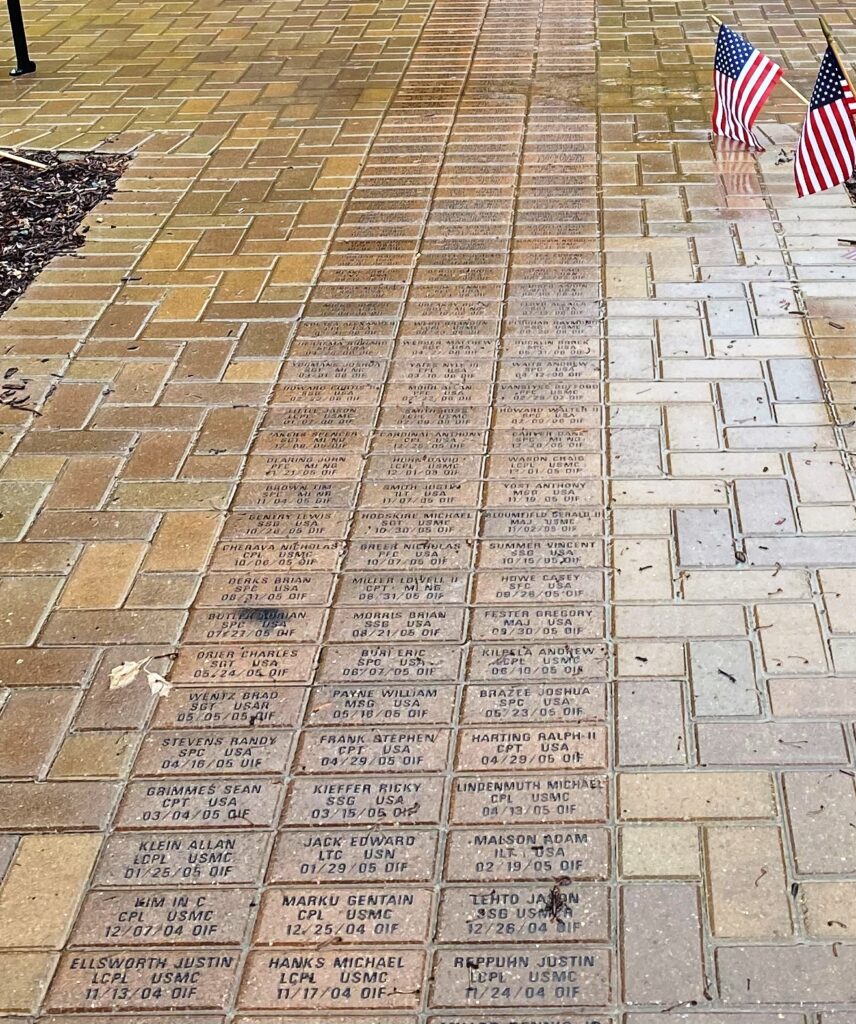 OAKLAND COUNTY ULTIMATE SACRIFICE WAR MEMORIAL BRICKS