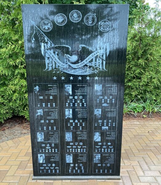 OAKLAND COUNTY ULTIMATE SACRIFICE WAR MEMORIAL LEFT STONE