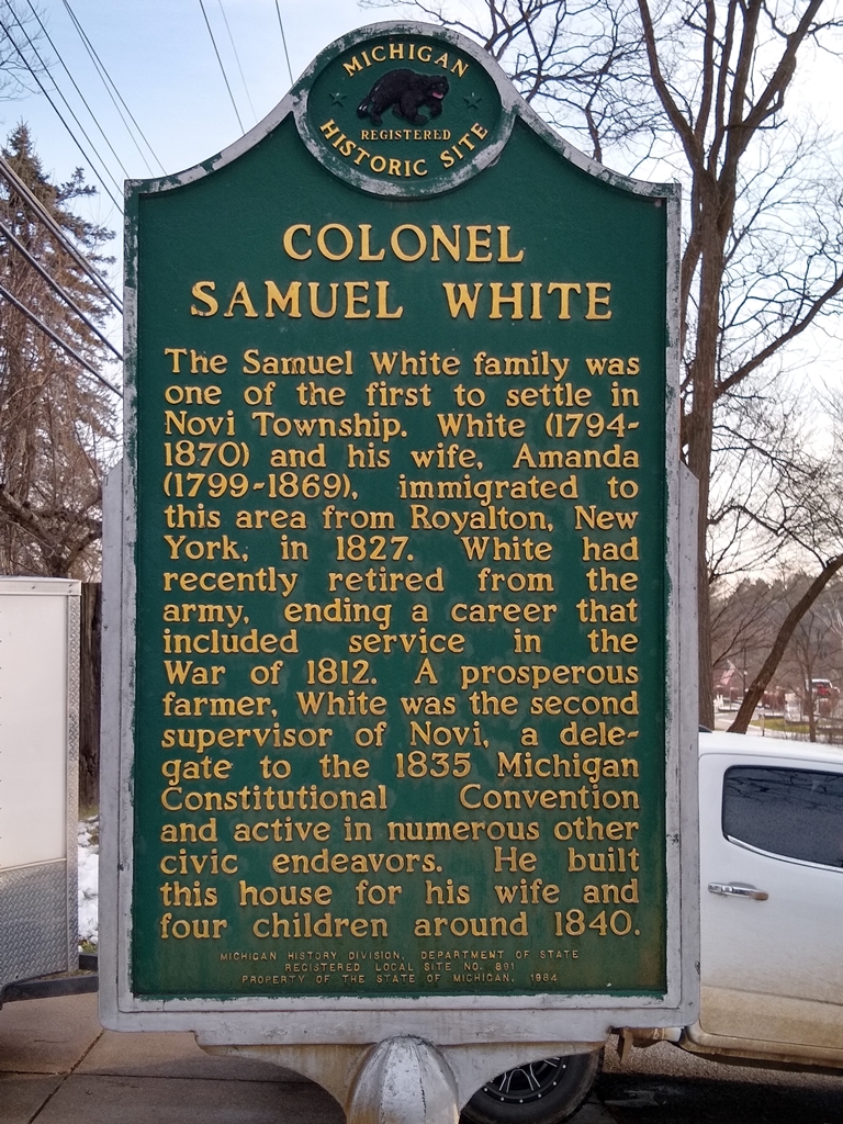 COLONEL SAMUEL WHITE WAR MEMORIAL MARKER