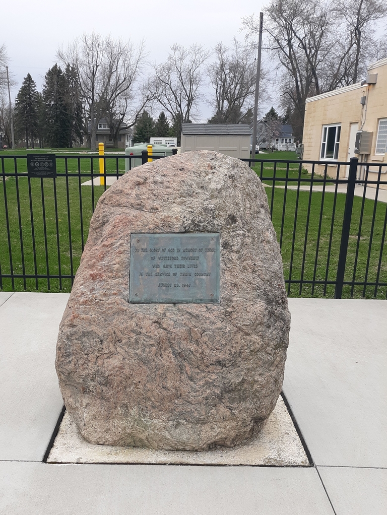 WHITEFORD TOWNSHIP WORLD WAR II MEMORIAL