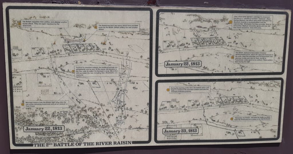 THE 2ND BATTLE OF THE RIVER RAISIN MEMORIAL PLAQUE II