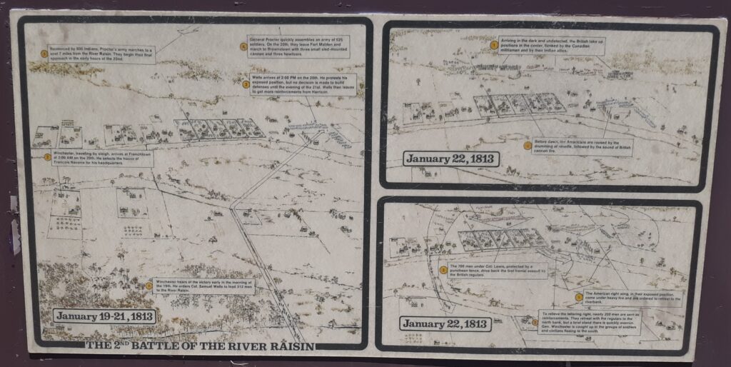 THE 2ND BATTLE OF THE RIVER RAISIN MEMORIAL PLAQUE I