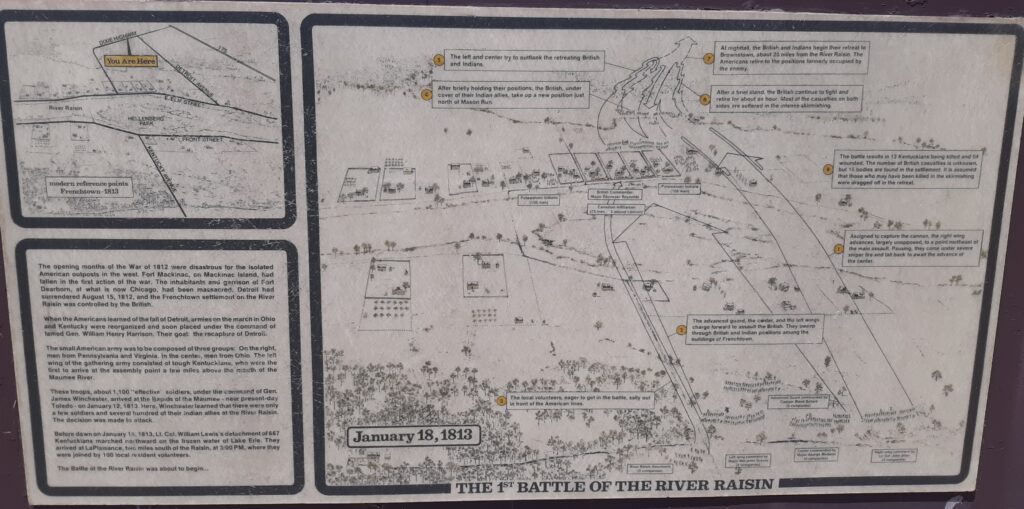 THE 1ST BATTLE OF THE RIVER RAISION MEMORIAL PLAQUE