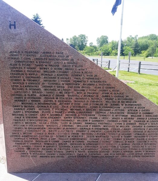 MONROE COUNTY VIETNAM WAR VETERANS MEMORIAL STONE H