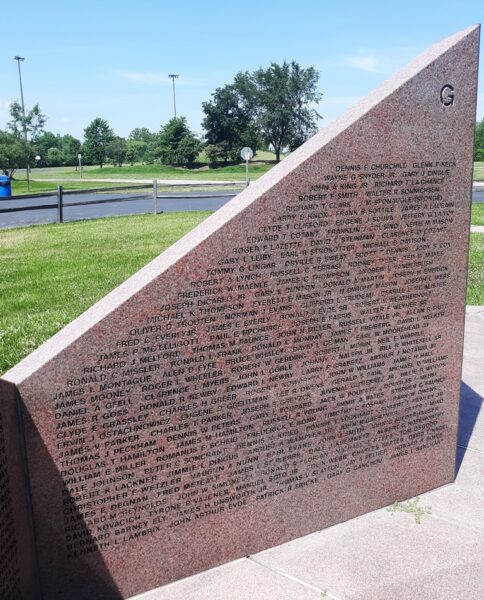 MONROE COUNTY VIETNAM WAR VETERANS MEMORIAL STONE G