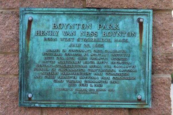 HENRY VAN NESS BOYNTON MEMORIAL PLAQUE