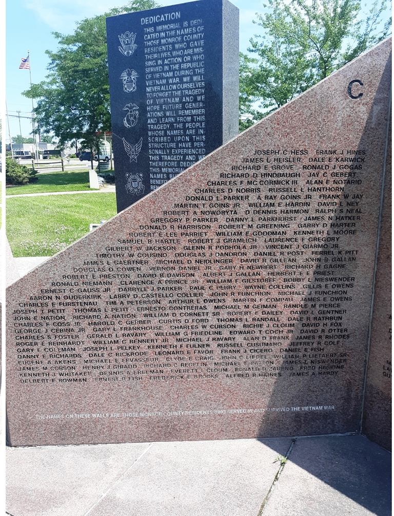 MONROE COUNTY VIETNAM WAR VETERANS MEMORIAL STONE C