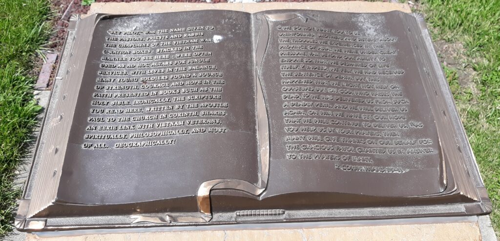 “SKY PILOT” VIETNAM WAR MEMORIAL PLAQUE