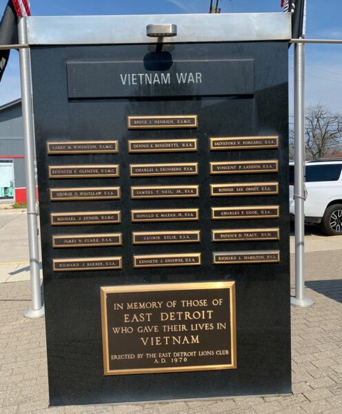 EAST DETROIT VIETNAM WAR MEMORIAL