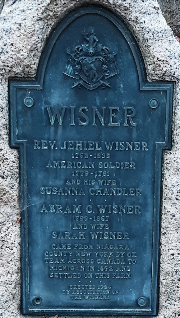 WISNER AMERICAN SOLDIER WAR MEMORIAL PLAQUE