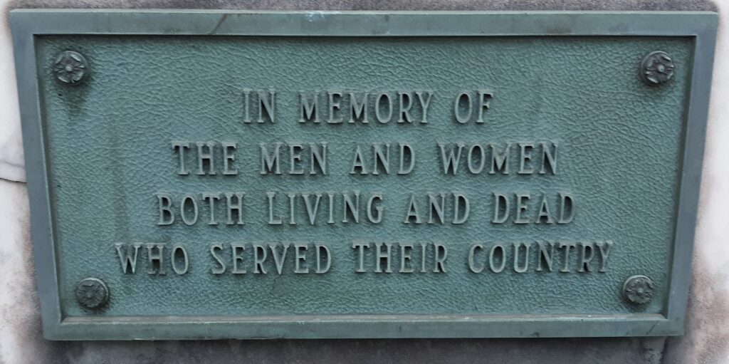 ROME CENTER VETERANS MEMORIAL PLAQUE