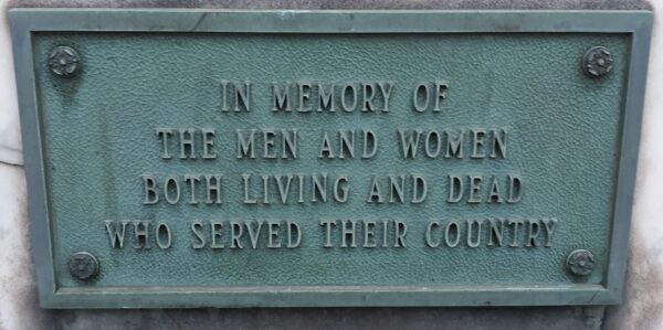 ROME CENTER VETERANS MEMORIAL PLAQUE