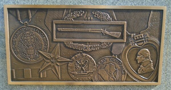 SPC OLIVER J. BROWN WAR MEMORIAL PLAQUE B