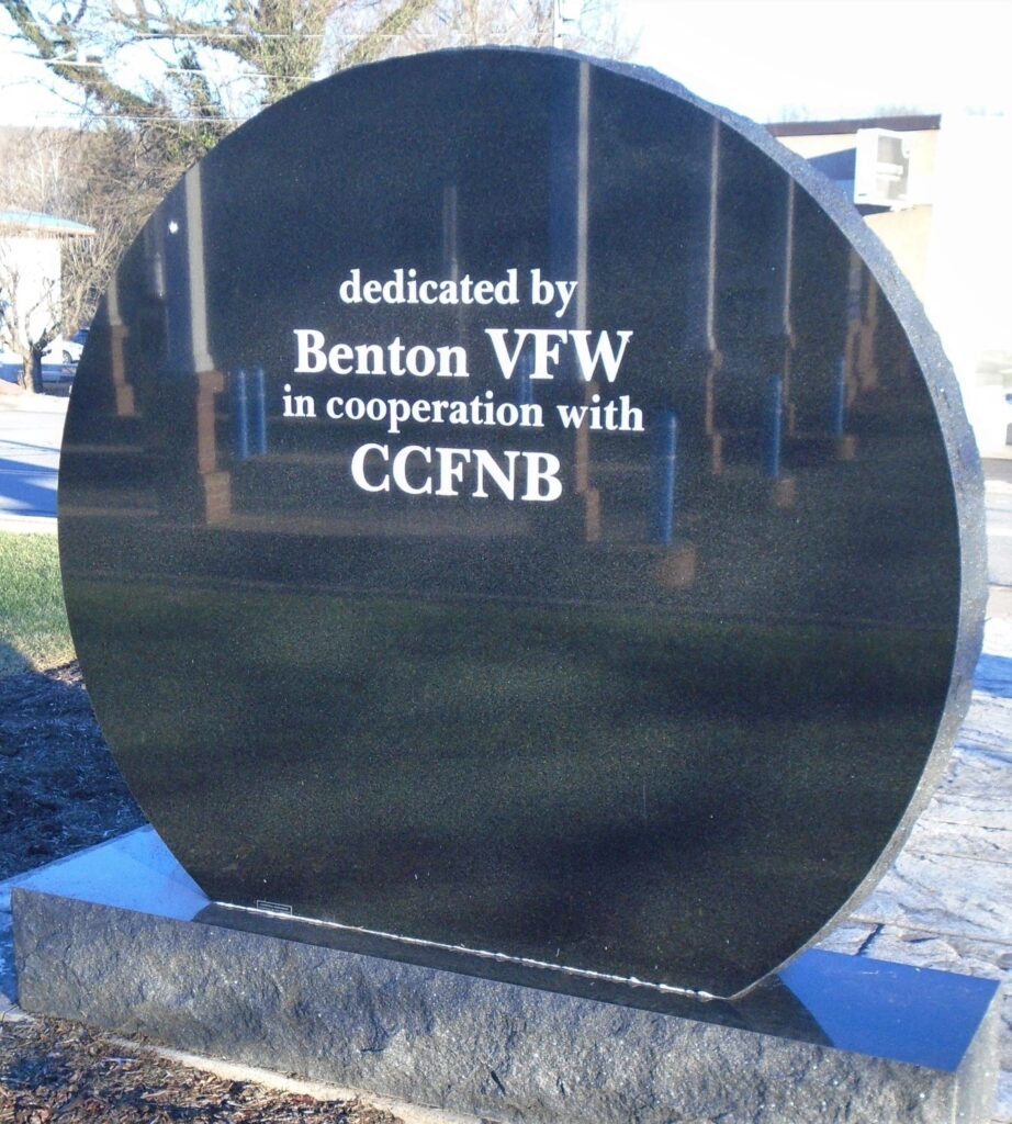BENTON VFW VETERANS MEMORIAL BACK