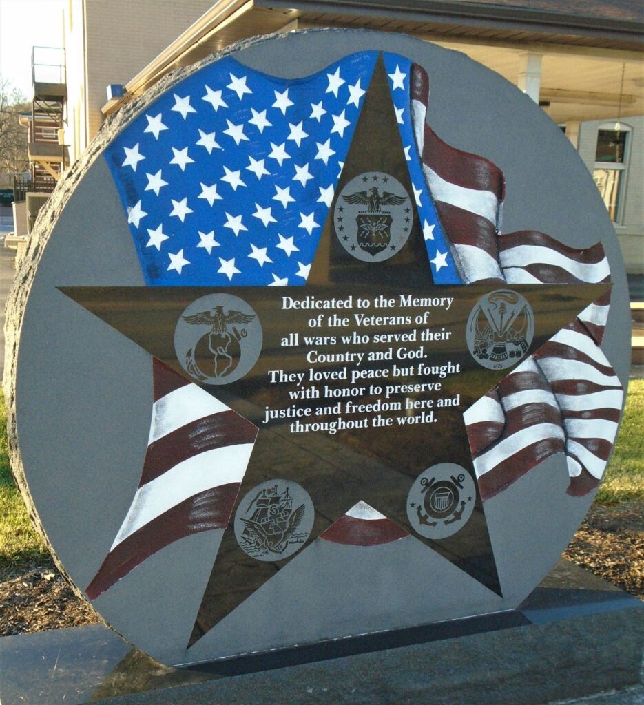 BENTON VFW VETERANS MEMORIAL FRONT
