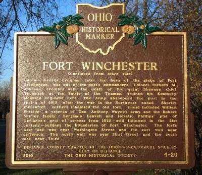 FORT WINCHESTER MEMORIAL MARKER II