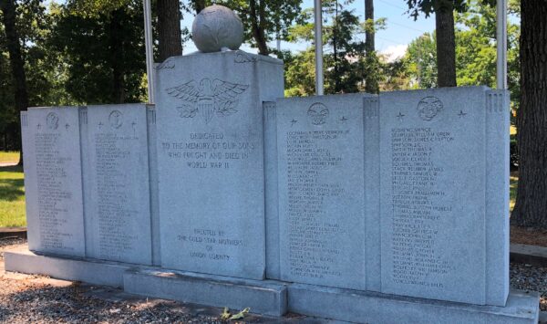 GOLD STAR MOTHERS OF UNION COUNTY WORLD WAR II MEMORIAL