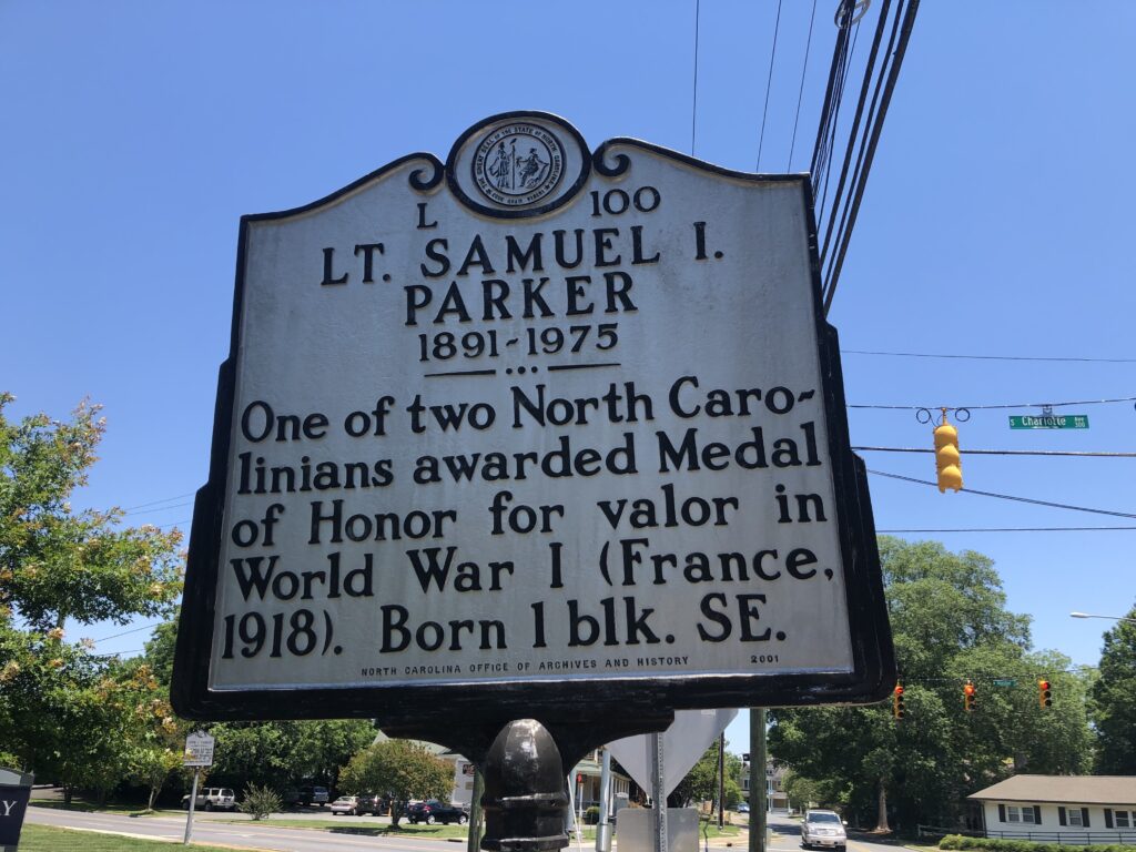 LT. SAMUEL I. PARKER MEDAL OF HONOR WAR MEMORIAL MARKER