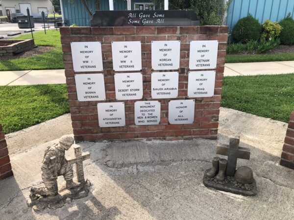 SALISBURY ALL GAVE SOME SOME GAVE ALL WARS MEMORIAL WALL