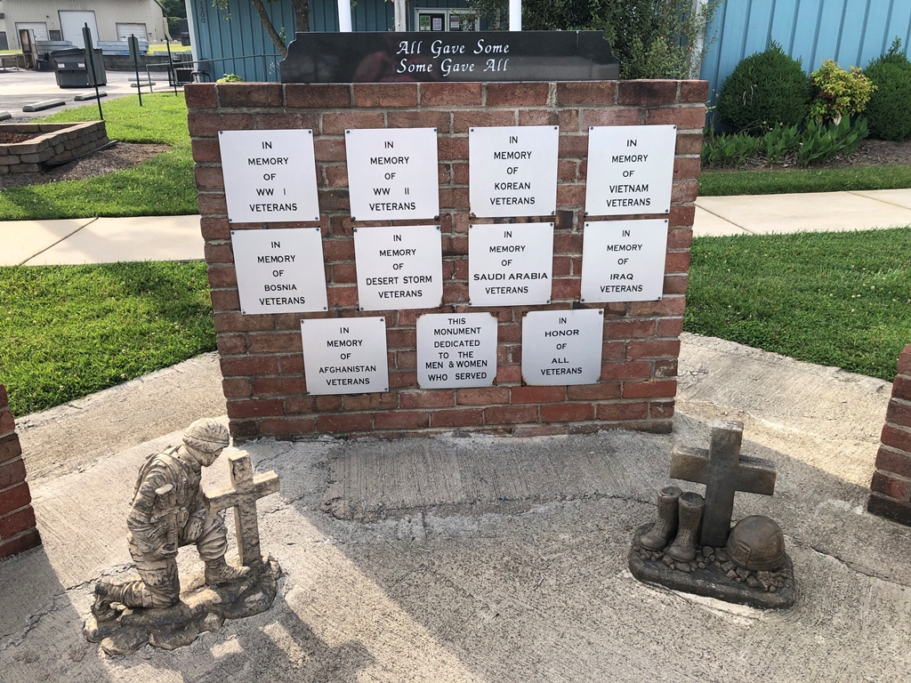 SALISBURY ALL GAVE SOME SOME GAVE ALL WARS MEMORIAL WALL