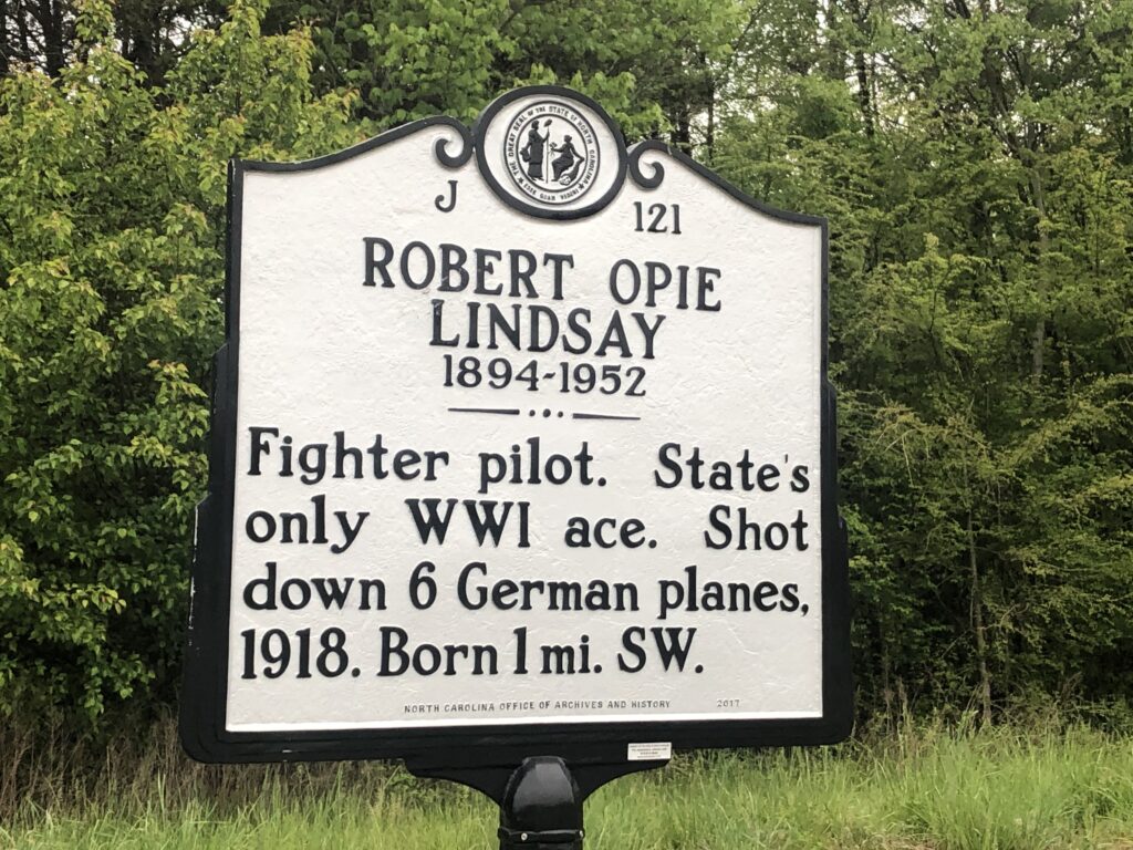ROBERT OPIE LINDSAY WAR MEMORIAL MARKER