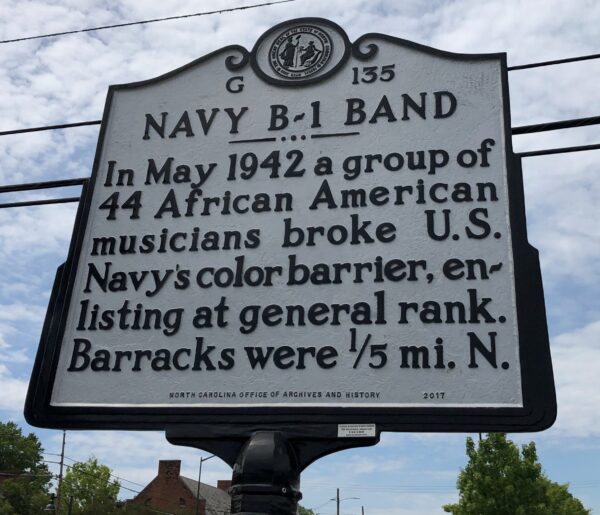 NAVY B-1 BAND WAR MEMORIAL MARKER