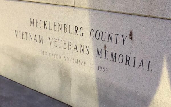 MECKLENBURG COUNTY VIETNAM VETERANS MEMORIAL STONE A