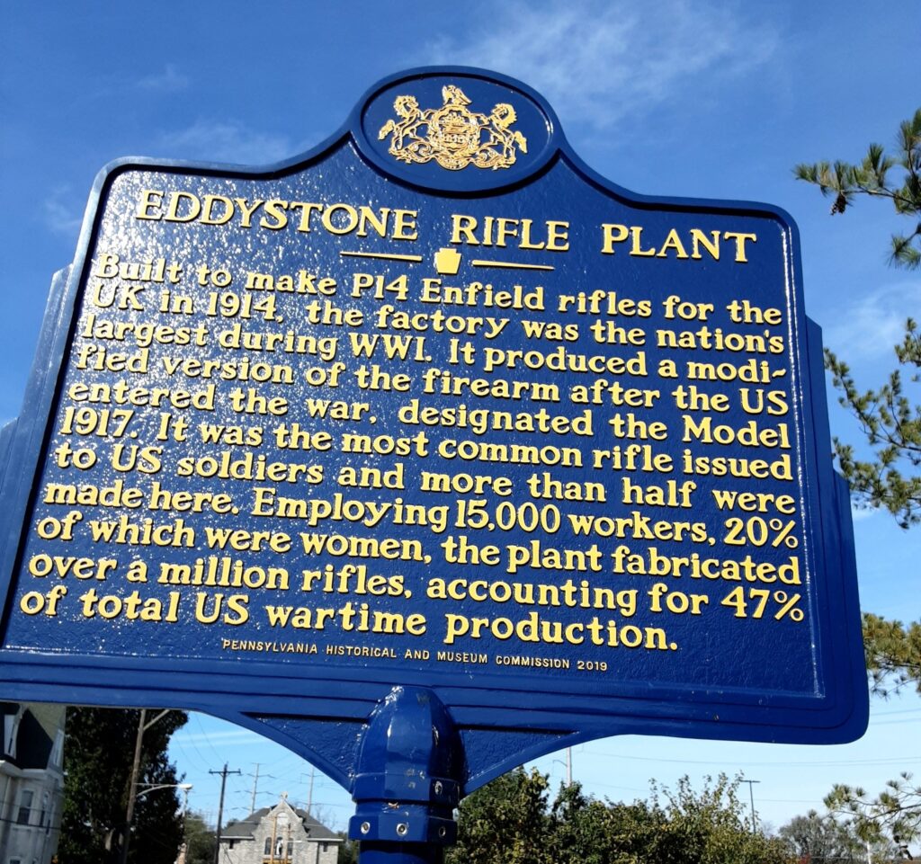 EDDYSTONE RIFLE PLANT MEMORIAL MARKER