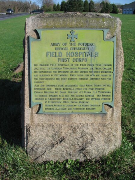 FIELD HOSPITALS FIRST CORPS WAR MEMORIAL