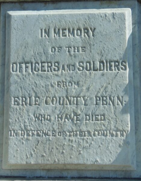 ERIE COUNTY SOLDIERS MEMORIAL STONE A