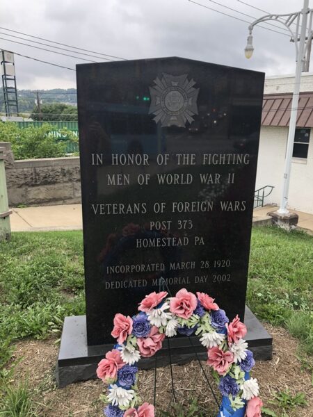 VETERANS OF FOREIGN WARS POST 373 WORLD WAR II MEMORIAL
