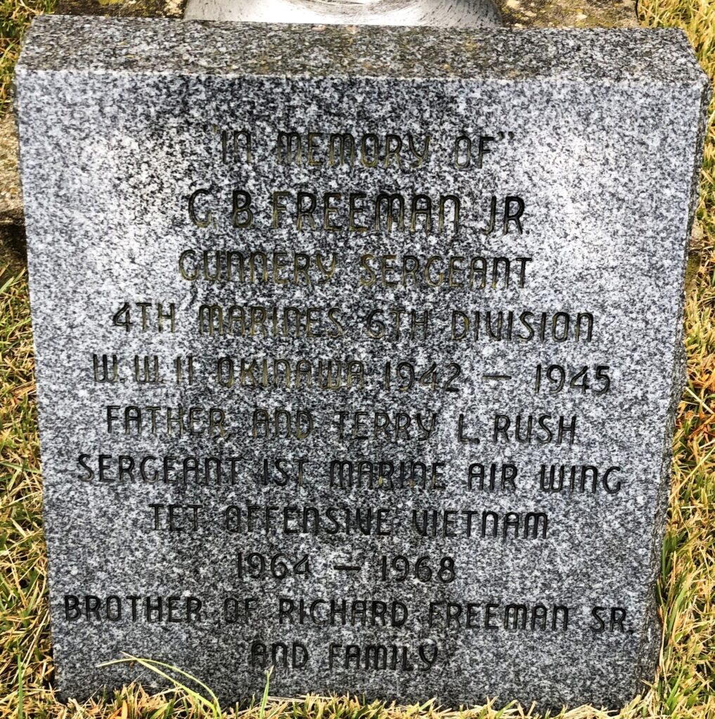 G.B. FREEMAN JR. WAR MEMORIAL TABLET