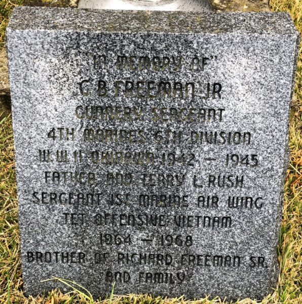 G.B. FREEMAN JR. WAR MEMORIAL TABLET