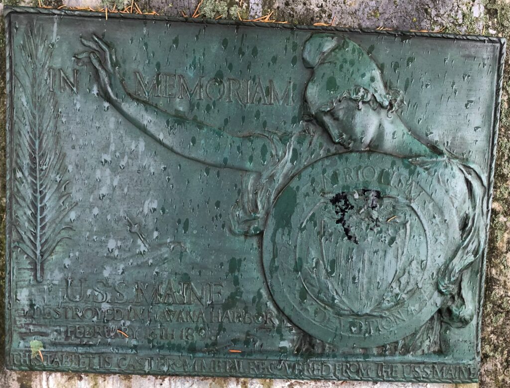 GREENCASTLE U.S.S. MARINE MEMORIAL  PLAQUE