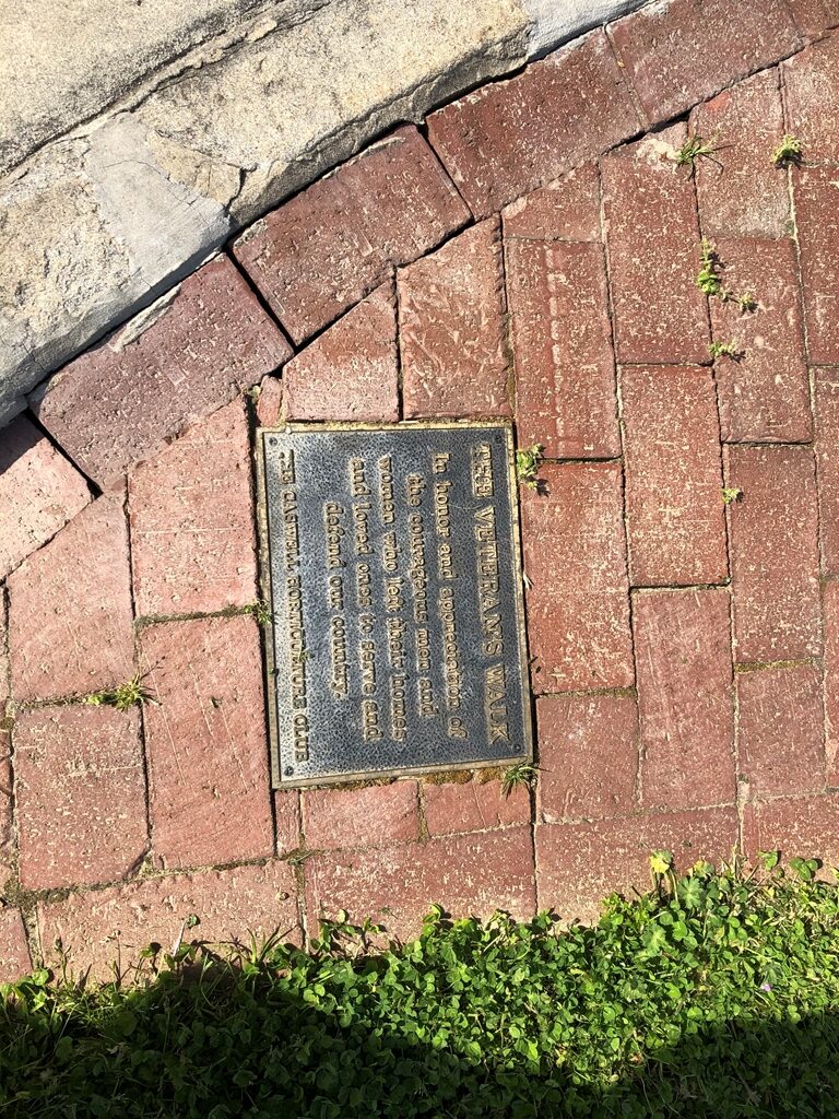 THE VETERAN’S WALK MEMORIAL