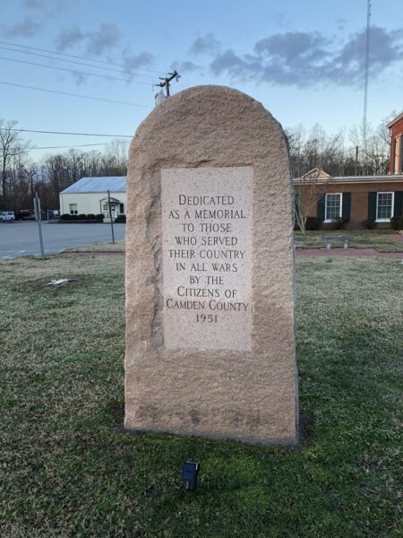 CAMDEN COUNTY ALL WARS VETERNS MEMORIAL