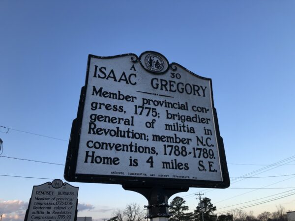 ISAAC GREGORY REVOLUTIONARY WAR MEMORIAL MARKER