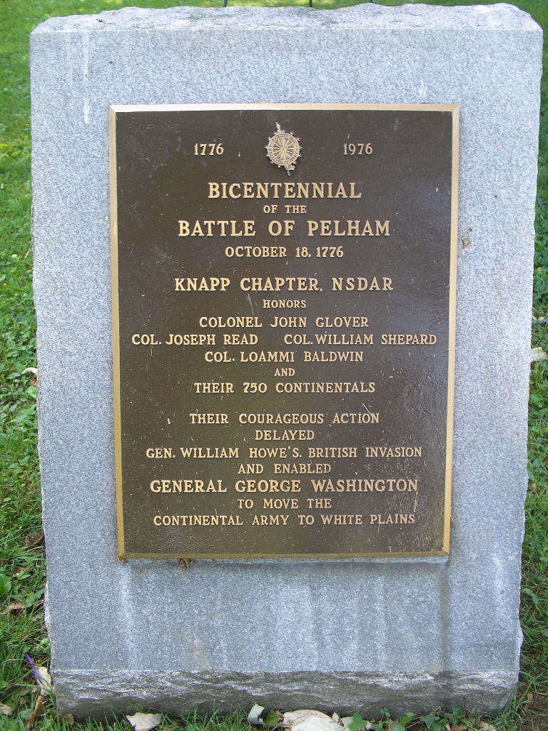 BICENTENNIAL OF THE BATTLE OF PELHAM WAR MEMORIAL