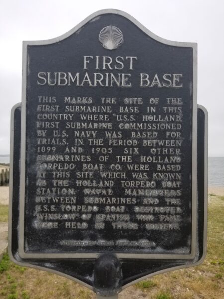 FIRST SUBMARINE BASE MEMORIAL MARKER