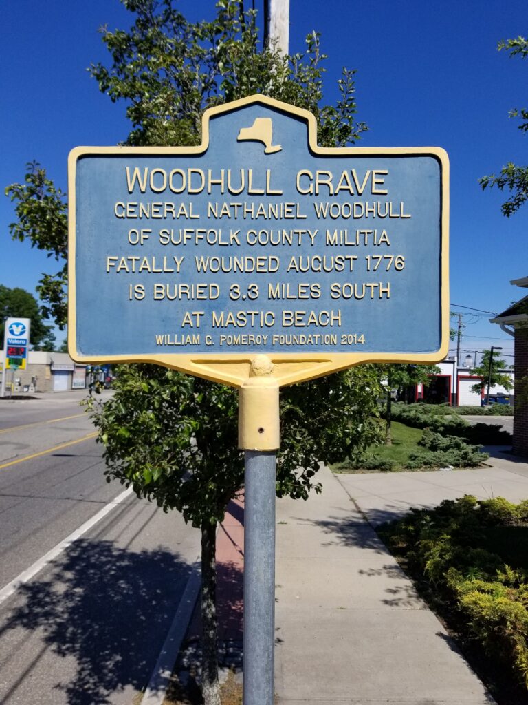 WOODHULL GRAVE REVOLUTIONARY WAR MEMORIAL MARKER