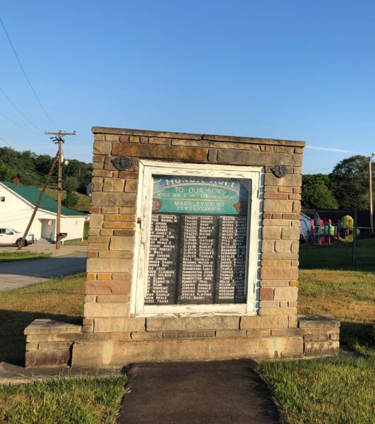 MARKLEYSBURG HONOR ROLL MEMORIAL