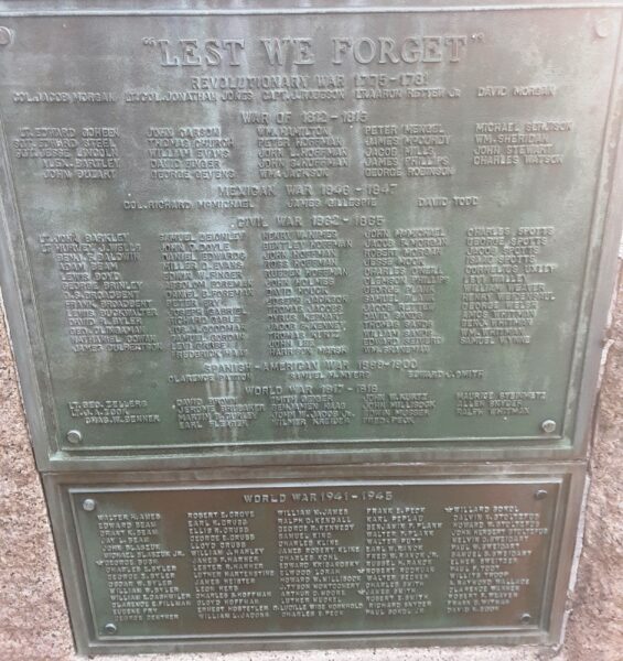 CAENARVON TOWNSHIP WAR MEMORIAL  PLAQUE B