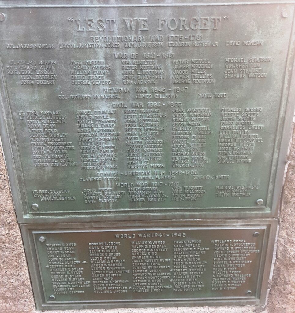 CAENARVON TOWNSHIP WAR MEMORIAL  PLAQUE B