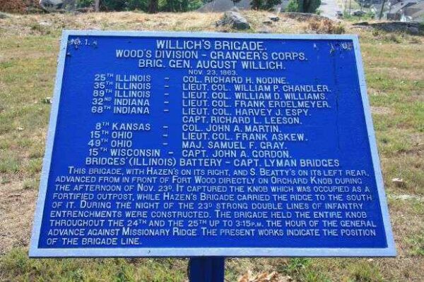 WILLICH’S BRIGADE WAR MEMORIAL PLAQUE I