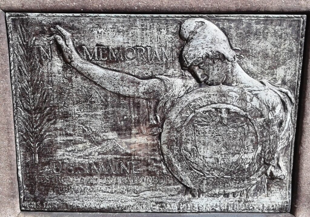 THE HIKER MONONGAHELA PA WAR MEMORIAL PLAQUE C