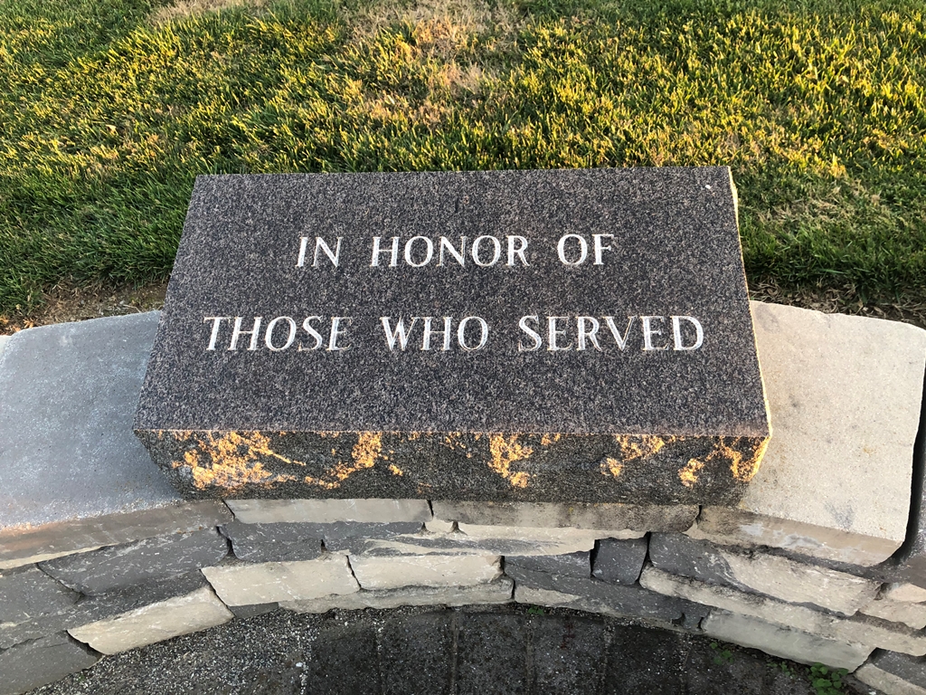 MOUNTVILLE WAR VETERANS MEMORIAL STONE