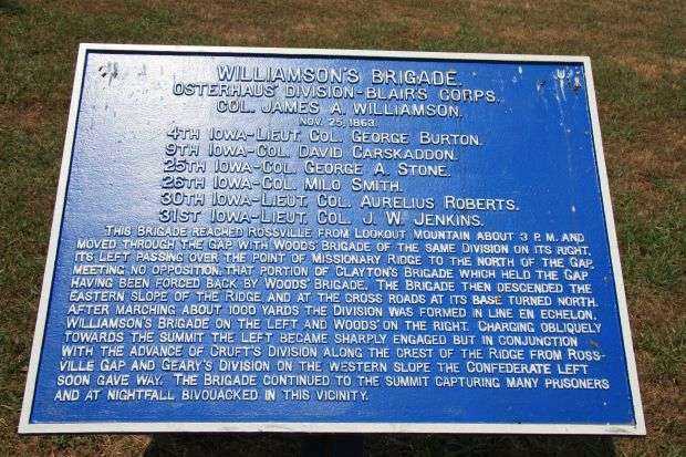WILLIAMSON’S BRIGADE MEMORIAL PLAQUE I